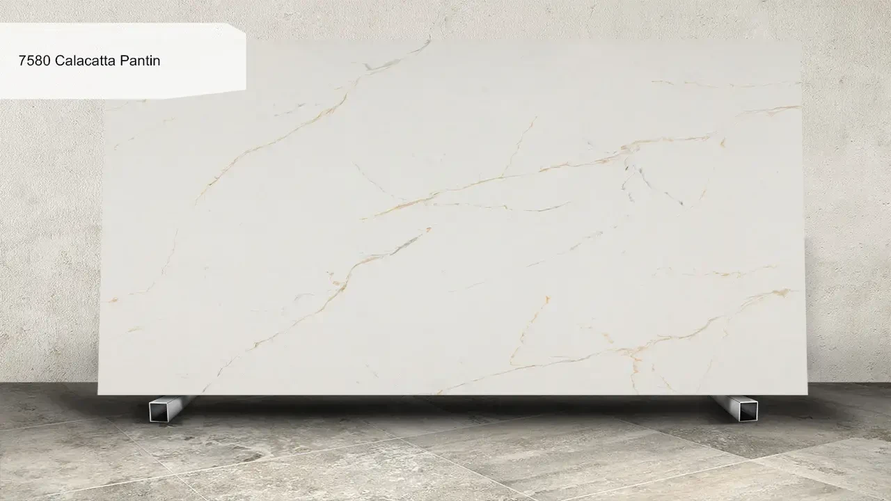 Avant Quartz 7580 Calacatta Pantin в интерьере