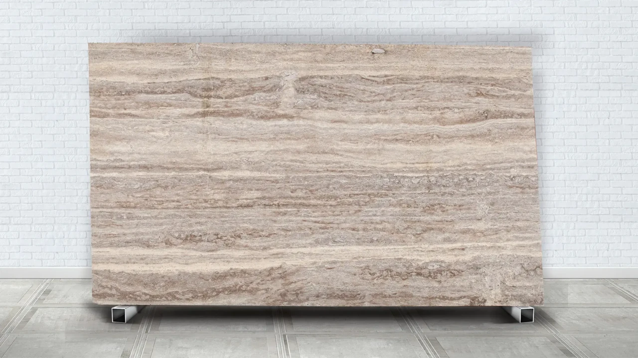 Scalla Naturale Silver Travertine VC заповнений антік в интерьере