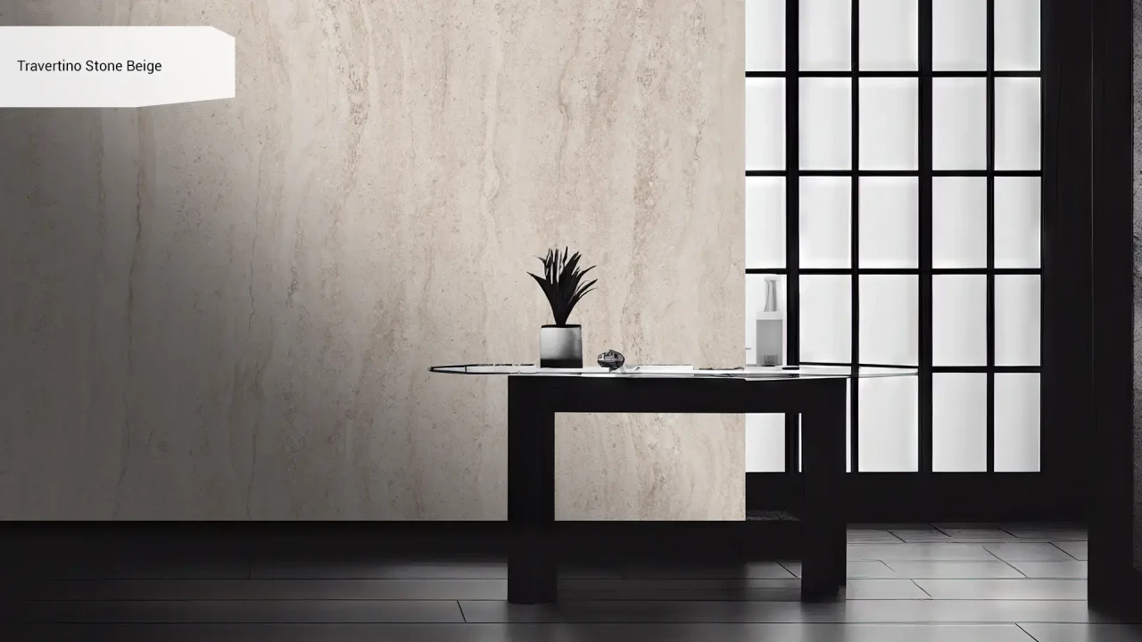 Keralini Travertino Stone Beige в інтер'єрі