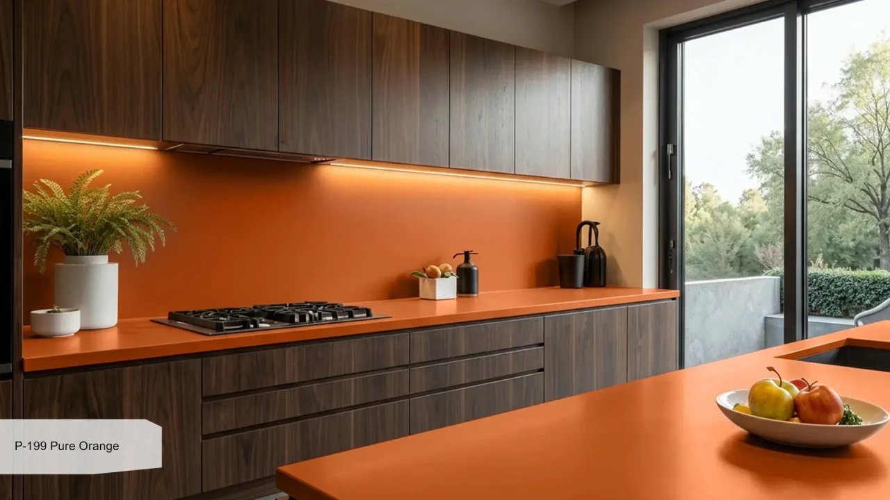 GRANDEX P-199 Pure Orange в интерьере