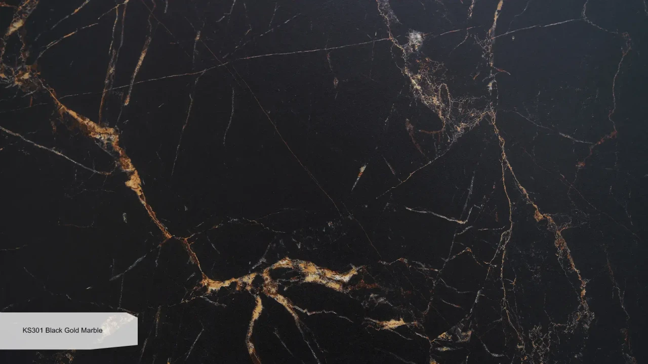 KRAFFTEN KS301 Black Gold Marble