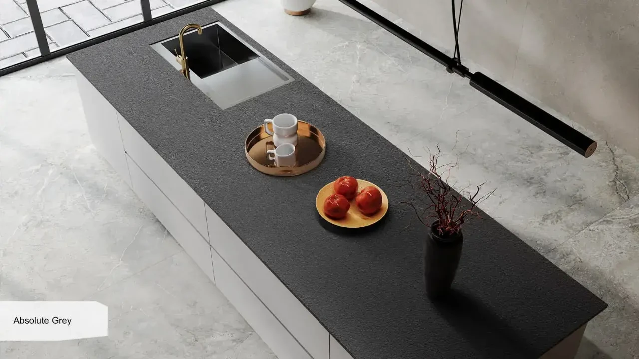 Keralini Absolute Grey в интерьере
