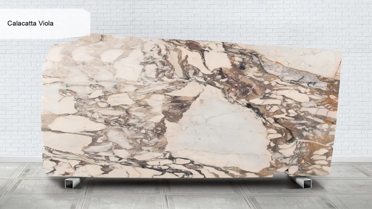 Scalla Naturale Calacatta Viola в интерьере