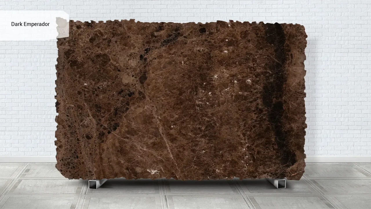 Scalla Naturale Dark Emperador 3 cm в интерьере
