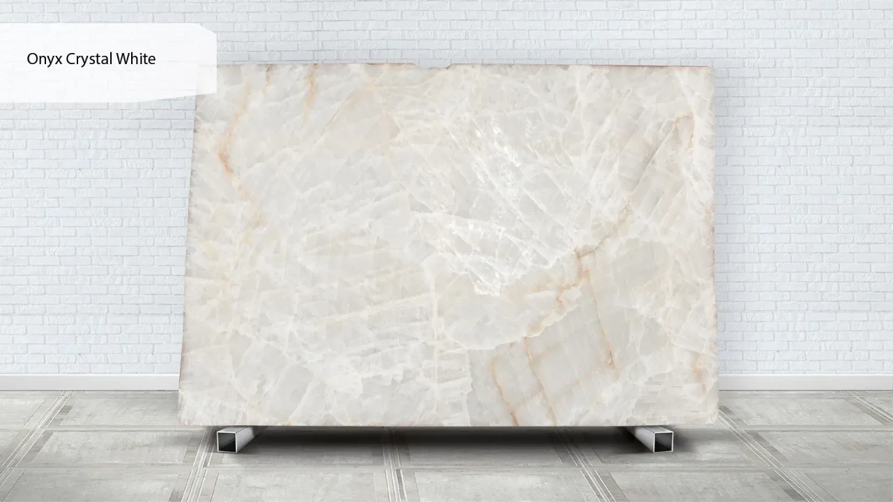 Scalla Naturale Onyx Crystal White в интерьере