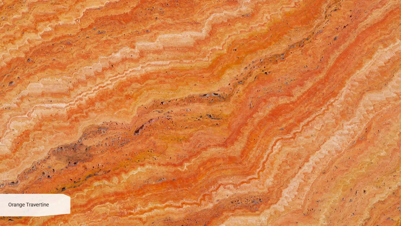 Scalla Naturale Orange Travertine незаполненный кожа в интерьере