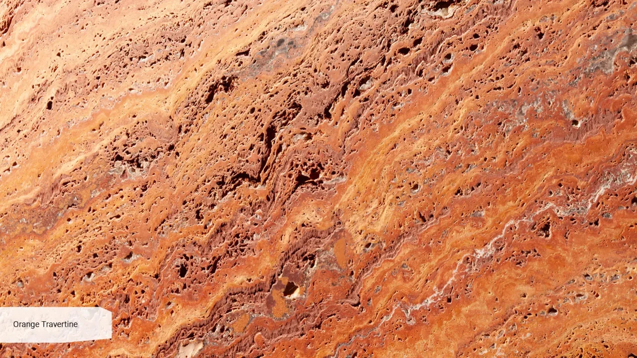 Scalla Naturale Orange Travertine незаполненный кожа в интерьере