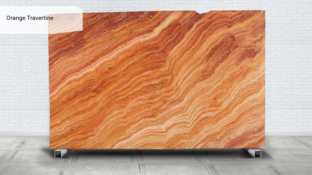 Scalla Naturale Orange Travertine незаполненный кожа в интерьере