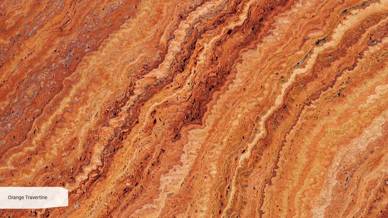 Scalla Naturale Orange Travertine незаполненный шлифованный