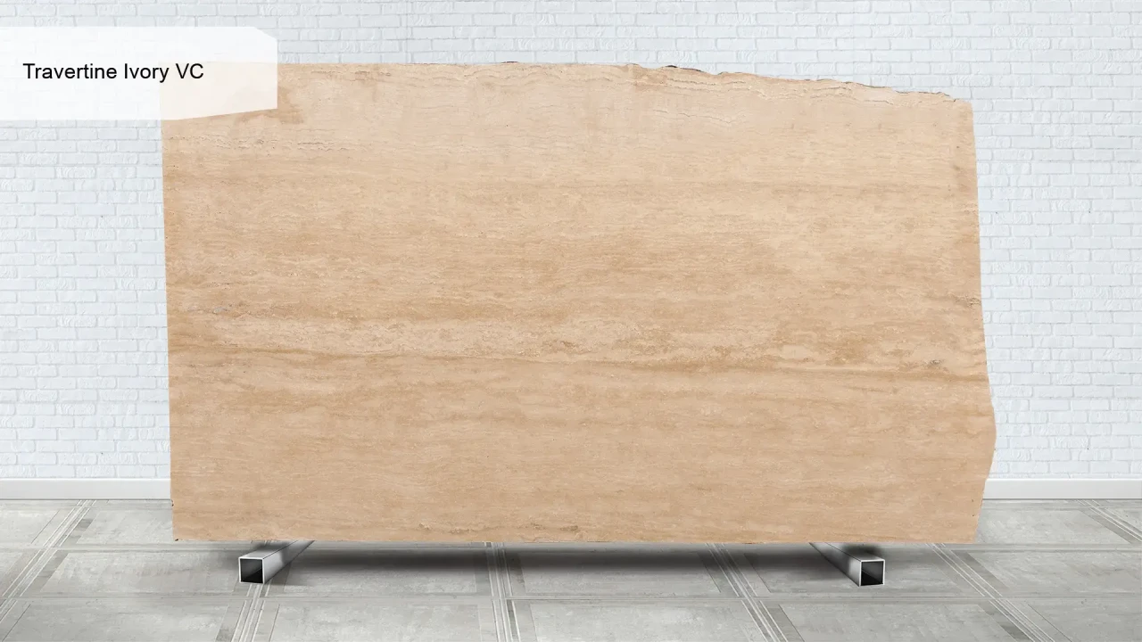Scalla Naturale Travertine Ivory Mastic заповнений полірований в інтер'єрі