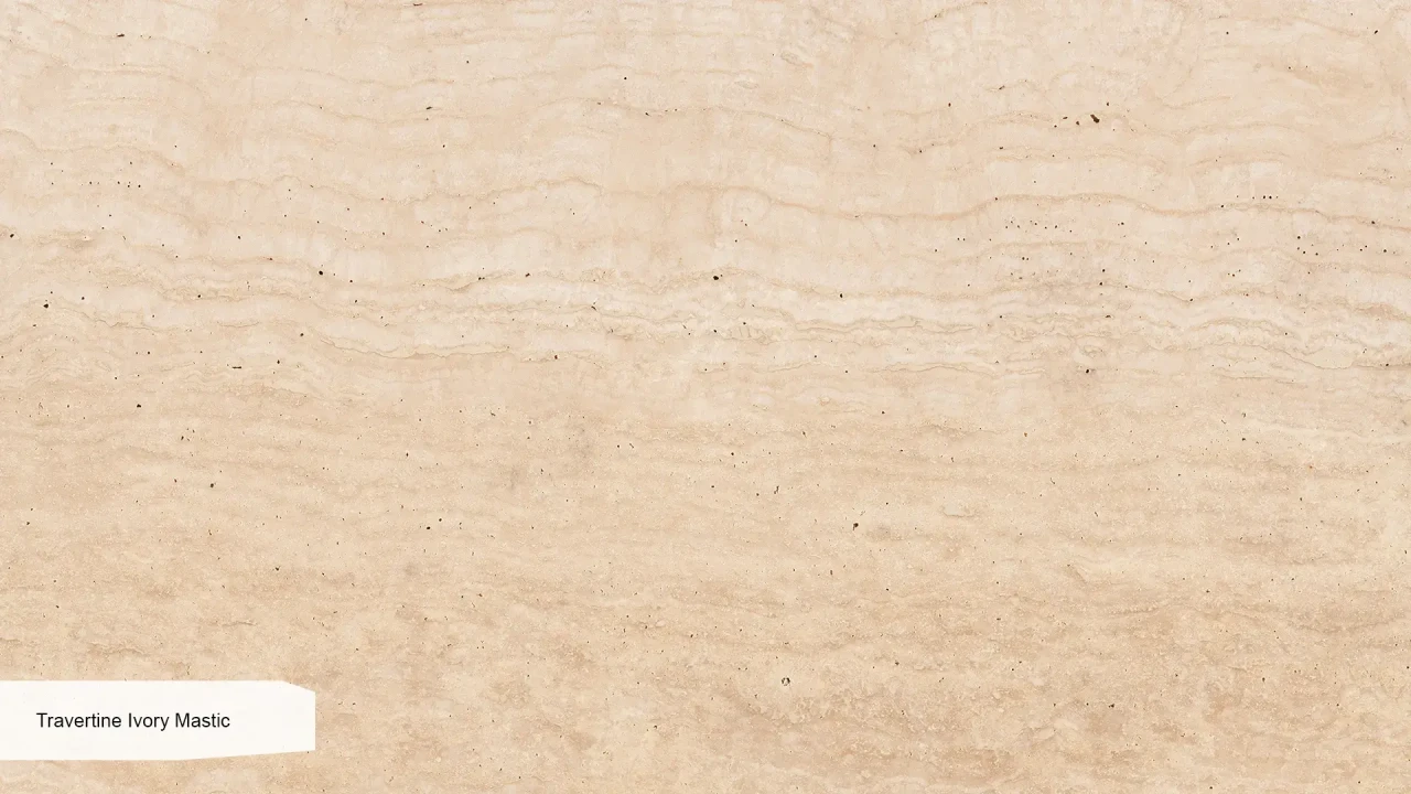 Scalla Naturale Travertine Ivory Mastic заповнений полірований в інтер'єрі