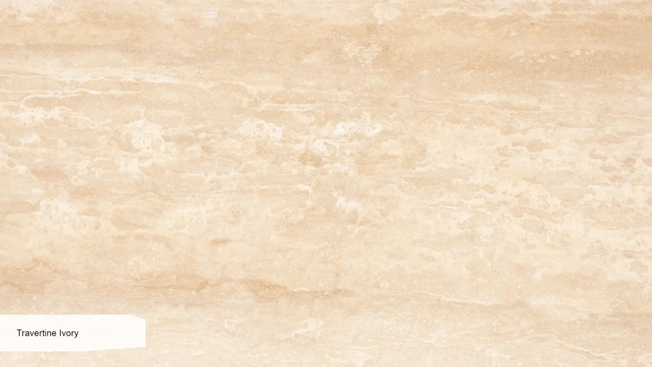 Scalla Naturale Travertine Ivory VC заповнений шліфований на сітці в інтер'єрі