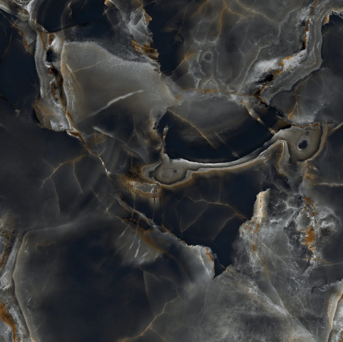 Onice Reale Nero 80X80 9 mm